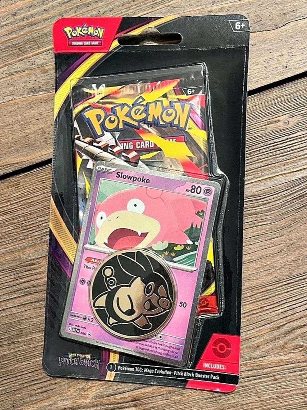 Pokémon TCG: Mega Evolution—Pitch Black Checklane Blister (Slowpoke) TCG